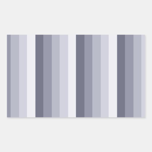 Sticker Rectangulaire Bleu gris rayures (Devant)
