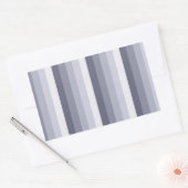 Sticker Rectangulaire Bleu gris rayures (Enveloppe)