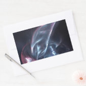 Sticker Rectangulaire Bleu nébuleux Abstrait et violet (Enveloppe)