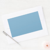 Sticker Rectangulaire Bleu pâle et mat (Enveloppe)