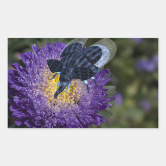 Sticker Rectangulaire Bleu Rare Elephant Bug