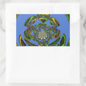 Sticker Rectangulaire Bleu traditionnel (Sac)