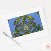 Sticker Rectangulaire Bleu traditionnel (Enveloppe)