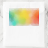 Sticker Rectangulaire Bleu Vert Rose Rouge Jaune Orange Vide (Sac)