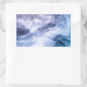 Sticker Rectangulaire Bleu violet blanc abstrait nuages célestes fumée (Sac)