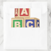 Sticker Rectangulaire Blocs ABC (Sac)