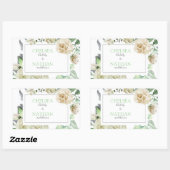 Sticker Rectangulaire Blooms du Sud (Feuille)