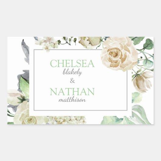 Sticker Rectangulaire Blooms du Sud (Devant)