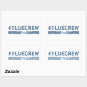 Sticker Rectangulaire Blue Crew Democrat (Feuille)