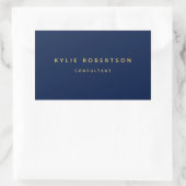 Sticker Rectangulaire Blue Gold Professional tendance (Sac)