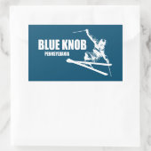 Sticker Rectangulaire Blue Knob Pennsylvania Skier (Sac)