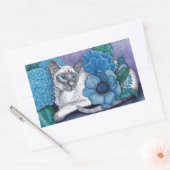 Sticker Rectangulaire Blue Point Siamese Chat (Enveloppe)