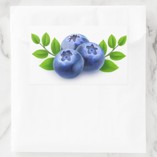 Sticker Rectangulaire Blueberges (Sac)