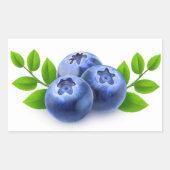 Sticker Rectangulaire Blueberges (Devant)