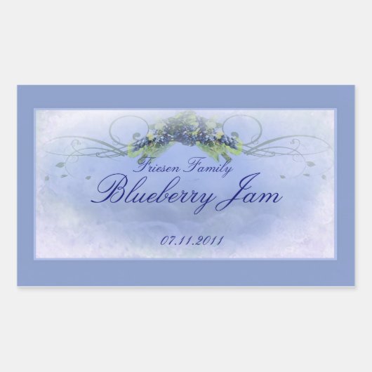 Sticker Rectangulaire Blueberry RCL 1 (Devant)