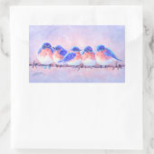 Sticker Rectangulaire BLUEBIRDS sur fil par SHARON SHARPE (Sac)