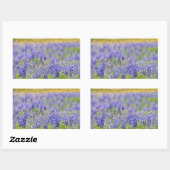 Sticker Rectangulaire Bluebonnets du Texas (Feuille)