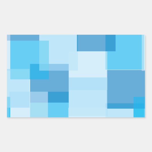 Sticker Rectangulaire Blues (Devant)