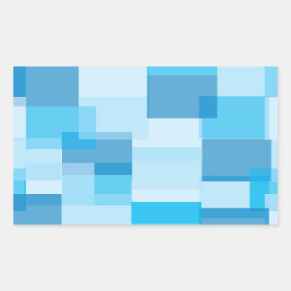 Sticker Rectangulaire Blues
