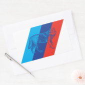 Sticker Rectangulaire BMW M Loup (Enveloppe)