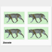 Sticker Rectangulaire Bobcat (Feuille)