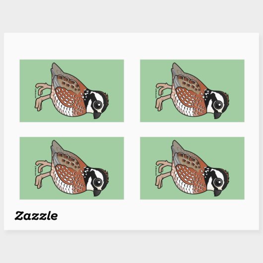 Sticker Rectangulaire Bobwhite (Feuille)