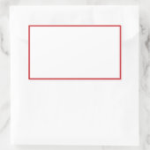 Sticker Rectangulaire Bocal épice rouge bordure blanche rectangulaire ét (Sac)