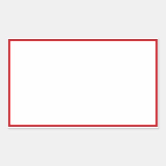 Sticker Rectangulaire Bocal épice rouge bordure blanche rectangulaire ét (Devant)