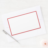 Sticker Rectangulaire Bocal épice rouge bordure blanche rectangulaire ét (Enveloppe)