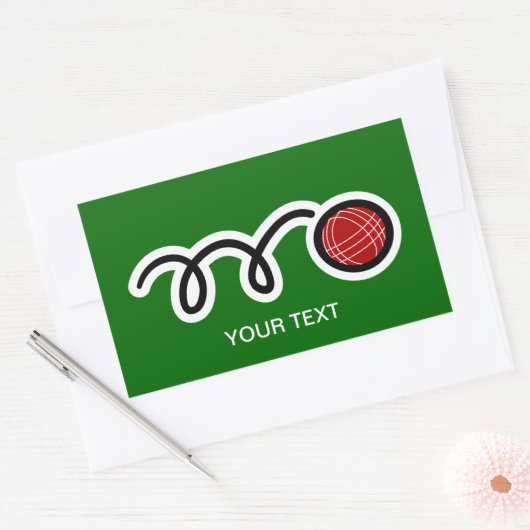 Sticker Rectangulaire Bocce (Enveloppe)
