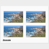 Sticker Rectangulaire Bodega Head Côte accidentée et sentier (Feuille)