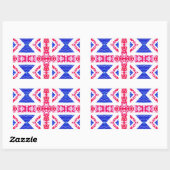 Sticker Rectangulaire boho (Feuille)