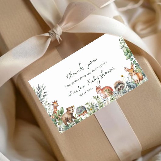 Sticker Rectangulaire Boho Pampas Merci Baby shower