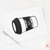 Sticker Rectangulaire Boire d'abord puis marteau (Enveloppe)