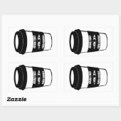 Sticker Rectangulaire Boire D'Abord Puis Pagayer (Feuille)