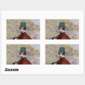 Sticker Rectangulaire Bois (Feuille)