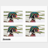 Sticker Rectangulaire Bois (Feuille)