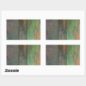 Sticker Rectangulaire Bois (Feuille)