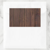 Sticker Rectangulaire Bois Brown foncé rustique clôture en bois Style ch (Sac)