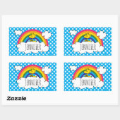 Sticker Rectangulaire Bois d'arachides personnalisées | Ajouter Votre No (Feuille)