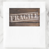 Sticker Rectangulaire Bois fragile vintage (Sac)