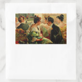 Sticker Rectangulaire Boite à cigares vintage (Sac)