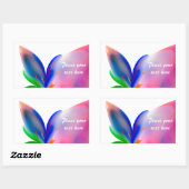 Sticker Rectangulaire Boîte cadeau Big Bow (Feuille)