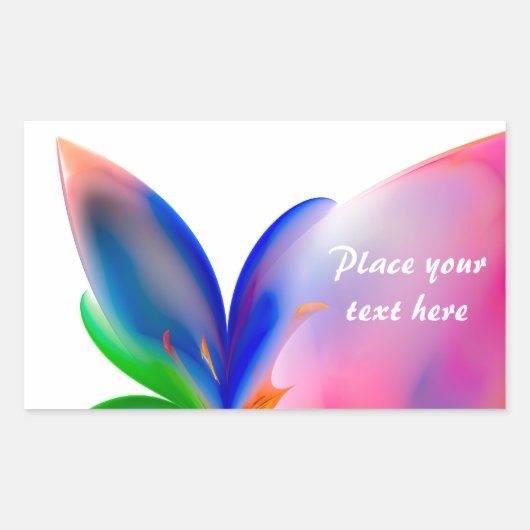 Sticker Rectangulaire Boîte cadeau Big Bow (Devant)