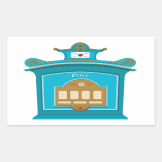 Sticker Rectangulaire boîte postale
