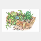 Sticker Rectangulaire Boite programmée succulent (Devant)