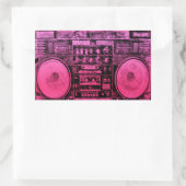 Sticker Rectangulaire boite rose (Sac)