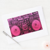 Sticker Rectangulaire boite rose (Enveloppe)
