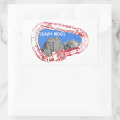 Sticker Rectangulaire Boîtier d'Escalade Lumpy Ridge Rock (Sac)