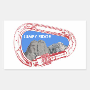 Sticker Rectangulaire Boîtier d'Escalade Lumpy Ridge Rock